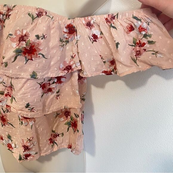 AMERICAN EAGLE Off The Shoulder Floral Crop Top - Picture 5 of 11